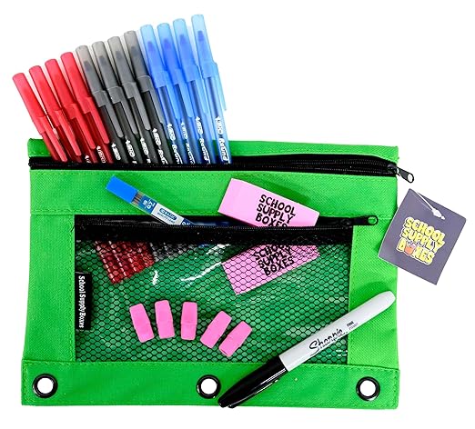 School Supply Boxes | Ultimate High School & College Pallet (96 Boxes) | Back to School Essentials Kit for Students & Teachers | Includes 1" Binders, College-Ruled Notebooks, Pencils, & More