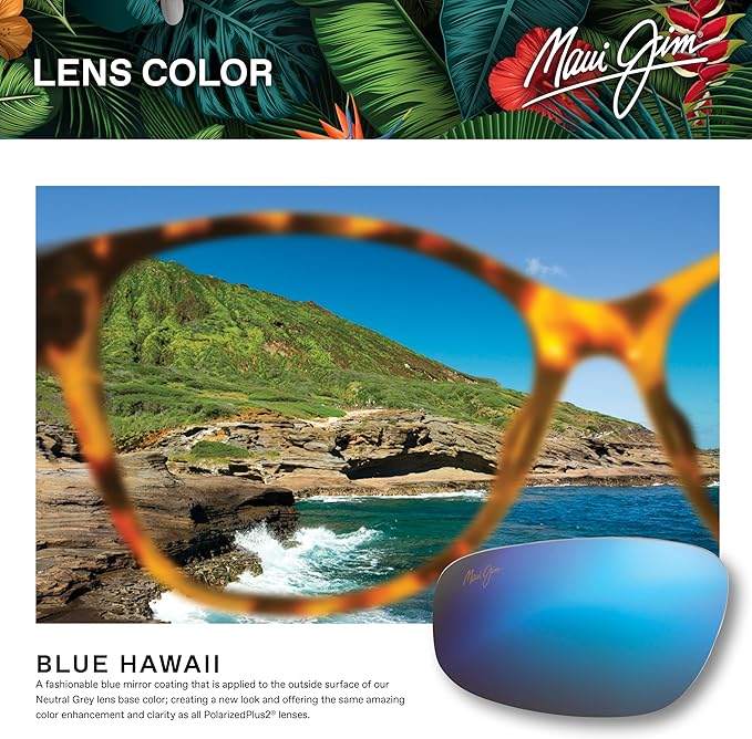 Maui Jim Polarized Men's and Women's Hookipa Rectangular Sunglasses