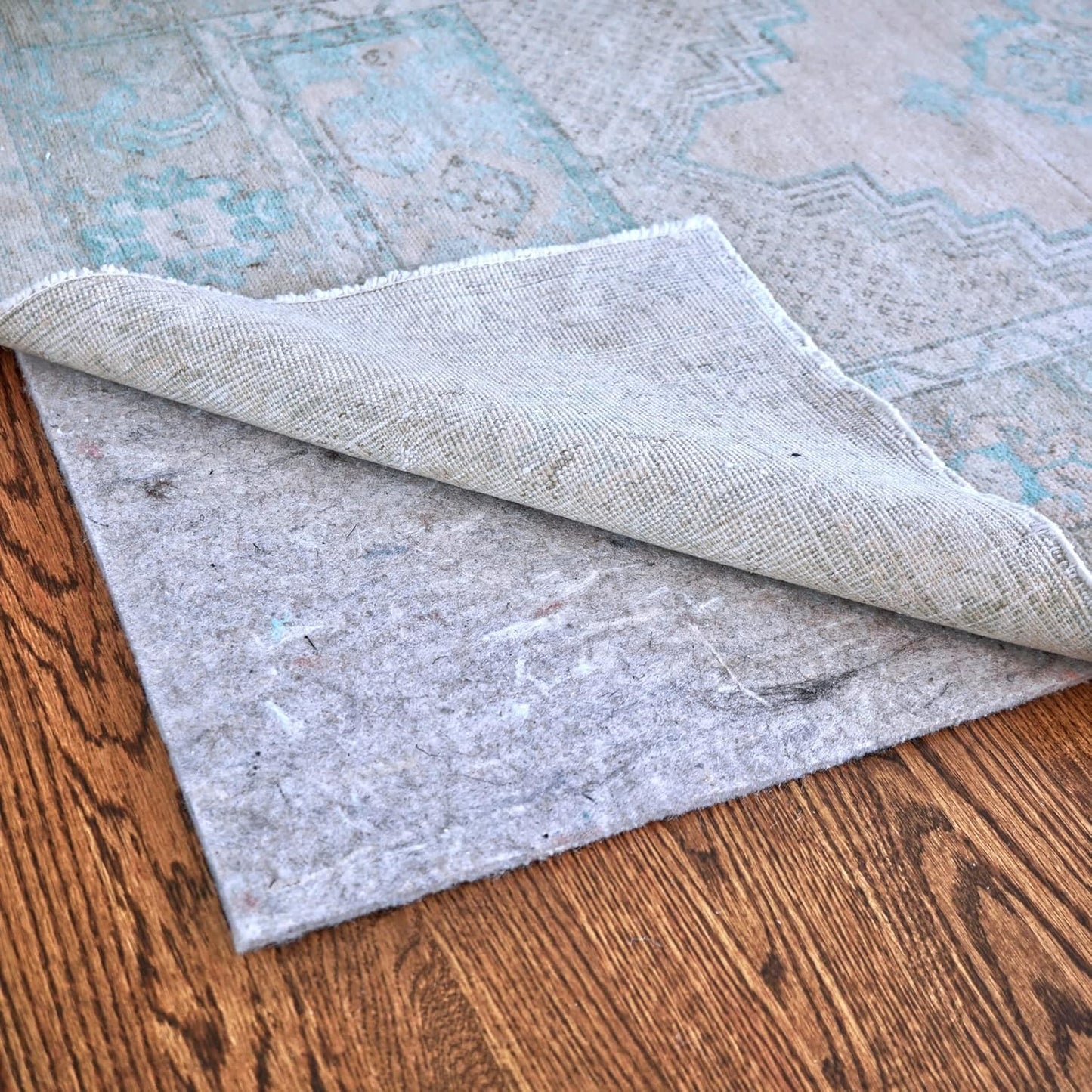 RUGPADUSA - Dual Surface - 2'x3' - 1/8" Thick - Felt + Rubber - Non-Slip Backing Rug Pad - Adds Low-Profile Comfort and Protection