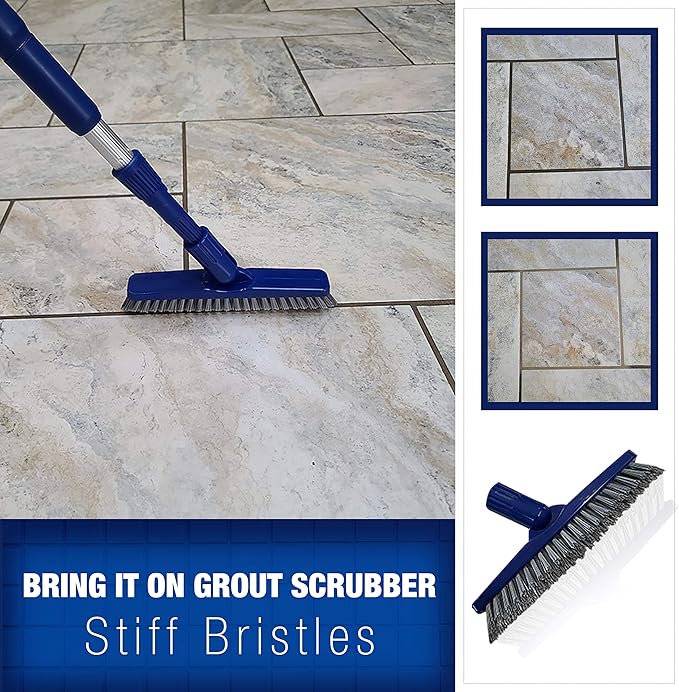 Bring It On Cleaner 32 Ounce Plus Grout Brush Cleaner | Scrub Tile Free of Dirt and Grime | Clean Grout Lines Quickly With Ease
