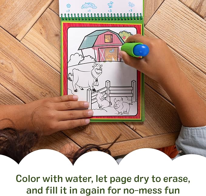 Melissa & Doug On the Go Water Wow! Reusable Water-Reveal Activity Pad - Animals - FSC Certified