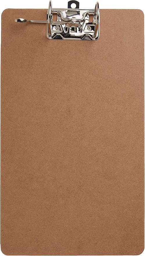 Officemate Recycled Wood Clipboards, Arch Lever Clip, 1 Pack Clipboard, Letter Size (9 x 15.5 Inches), Brown (83120)