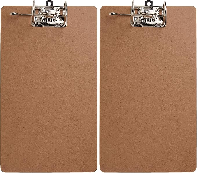Officemate Recycled Wood Clipboards, Arch Lever Clip, 2 Pack Clipboard, Letter Size (9 x 15.5 Inches), Brown (83120)