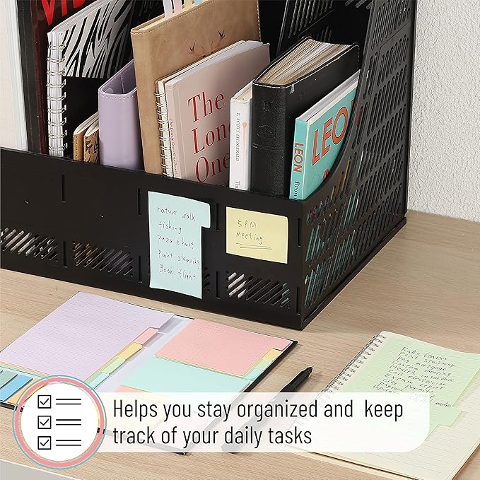 Mr. Pen- Sticky Notes Set, 410 Pack, Pastel Colors, Divider Sticky Notes, School Supplies, Office Supplies, Planner Sticky Note Dividers Tabs, Book Notes, Stocky Notes for Bible Journaling