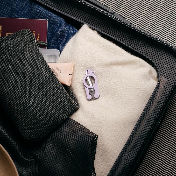 Fiskars Explore Folding Scissor, Designer Collection, Ultra Lilac, Travel Friendly