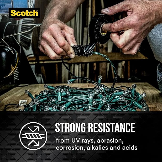 Scotch 3799NA 0.75 by 450 by 0.007-Inch Super 33+ Vinyl Electrical Tape with Dispenser