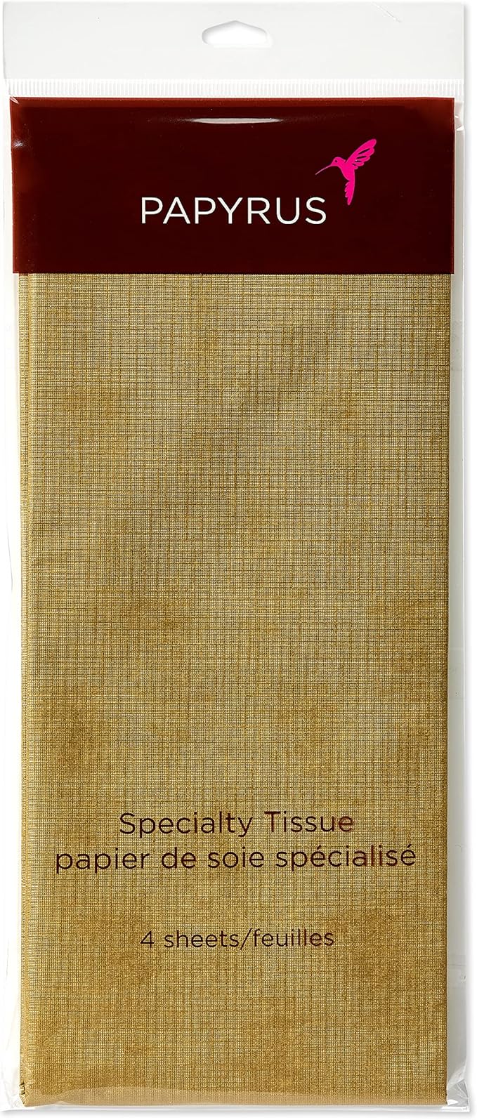 Papyrus 4 Sheets Gold Tissue Paper for Birthdays, Crafts, DIY and More