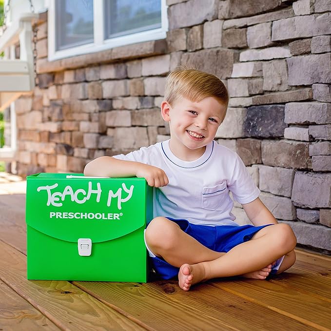 Preschooler Learning Kit: Screen-Free. Preschool Readiness. All-In-One Kit. Teach Reading, Printing, Numbers to 100, Early Math. 70+ pieces plus teaching guides and storage case. Age 3yrs+