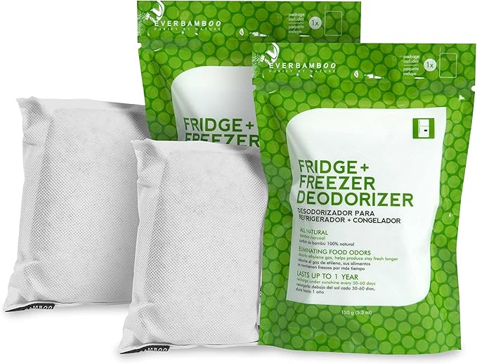 Ever Bamboo Fridge & Freezer Deodorizer w/Natural Bamboo Charcoal (2 Pack). Are your LEFTOVERS becoming LEFTODORS?