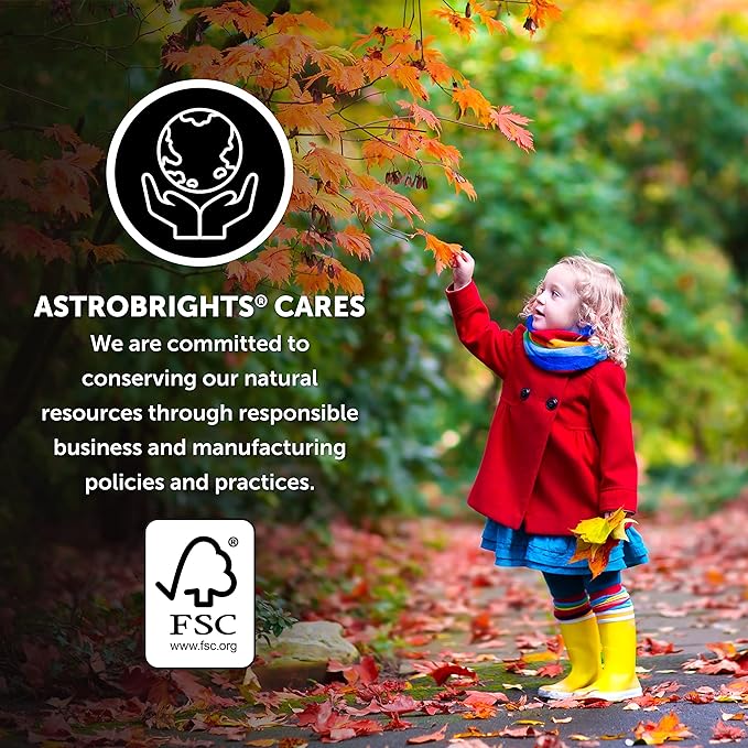 Astrobrights Color Cardstock, 65 lb Cover Weight, 8.5 x 11, Fireball Fuchsia, 250/Pack