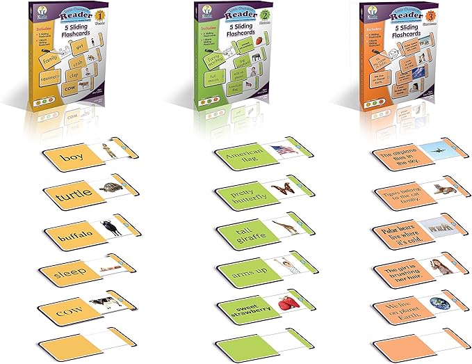 Early Reading Program for Baby, Toddler, Preschool, Kindergarten- Alphabet, Vowel Phonics & 200+ Sight Words - Little Champion Reader 9 DVD, Flash Card, Book Kit