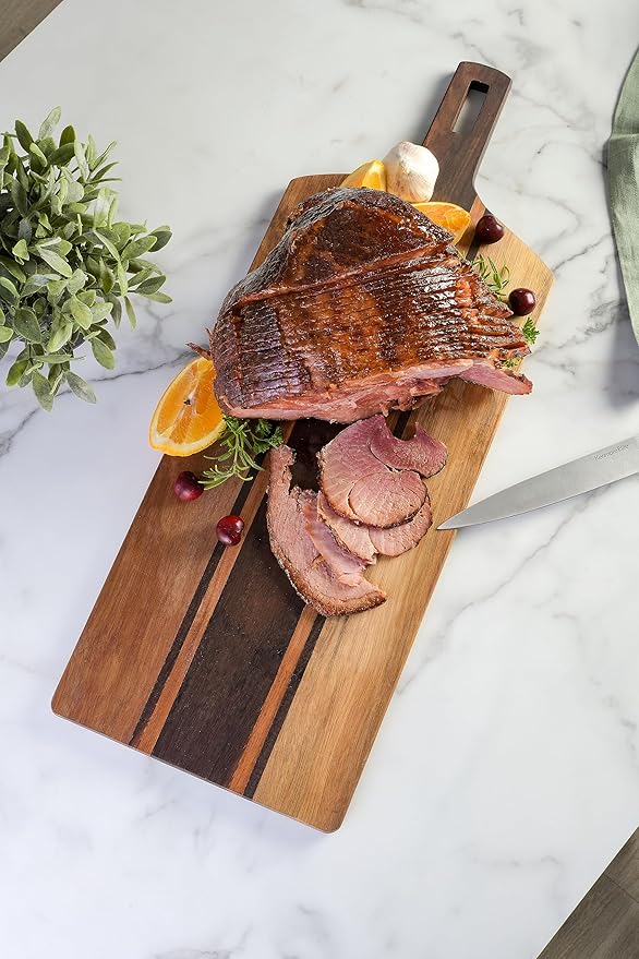 Kenmore San Ysidro 26.5" x 10" Acacia Wood Cutting and Serving Charcuterie Board W/Handle