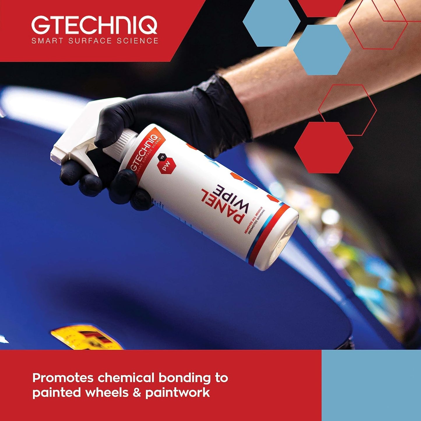 Gtechniq Panel Wipe for Car Cleaning, Pre-Sealant Car Cleaner for Polish Residue, Fragrance-Free, Transparent, 250ml
