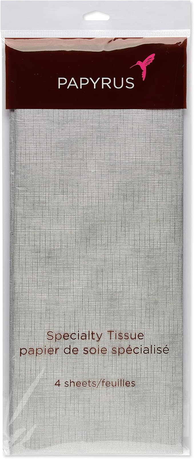 Papyrus 4 Sheet Silver Tissue Paper for Christmas, Birthdays, Crafts, DIY and More