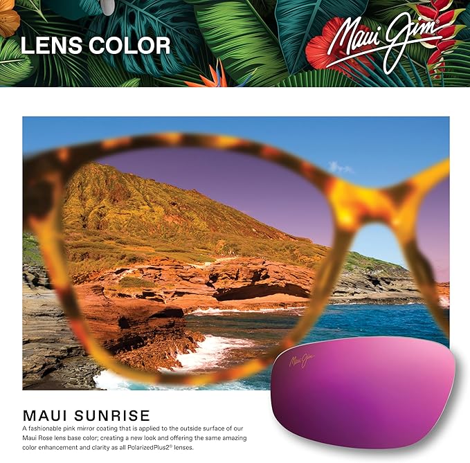 Maui Jim Polarized Men's and Women's Hookipa Rectangular Sunglasses