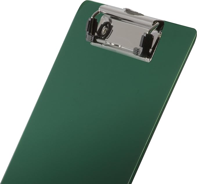 Officemate Recycled Plastic Clipboard, Letter Size, Green, Pack of 6 (83084)