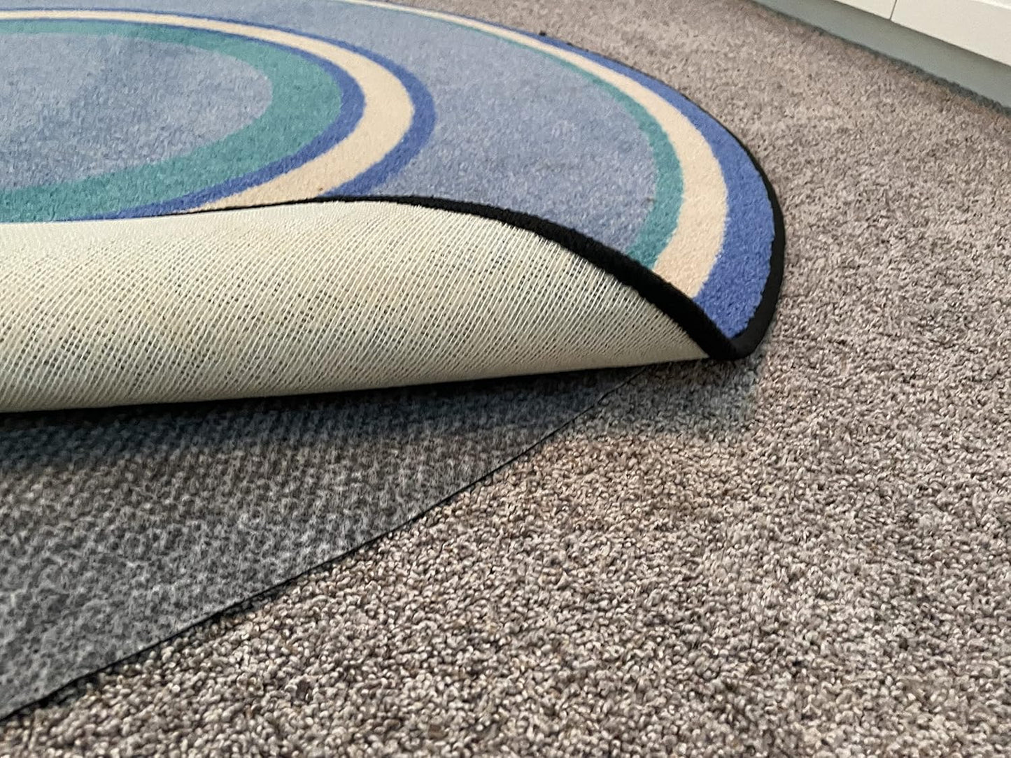 Hold-a-Rug Plush 8'6" Round Nonskid, Nonslip Rug Pad, Reversible Gripper, ¼ Thick, Safe for All Floors and Carpet, Keep Area Rugs Secure