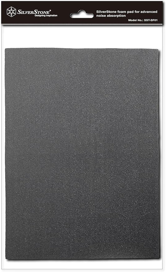 Silverstone 21-Inch x 15-Inch 4mm Thick 2-Piece Sound Dampening Acoustic EP0M Silent Foam SF01 (Black)