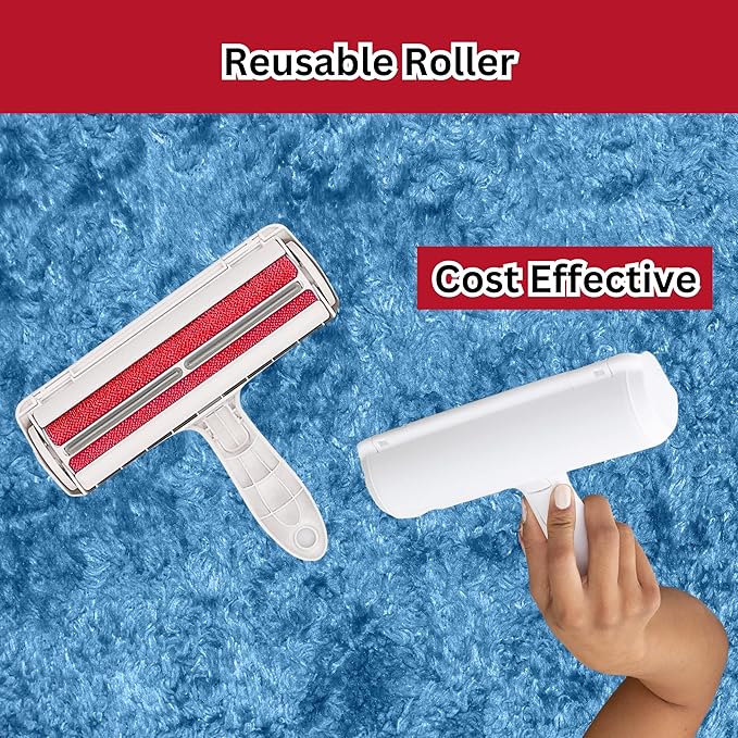 GajetNest Pet Hair Remover Roller Resuable Lint Roller, Cat and Dog Hair Remover for Couch, Carpet, Clothing, Bedding and Furniture Portable Design Easy to Use Fur Removal Tool