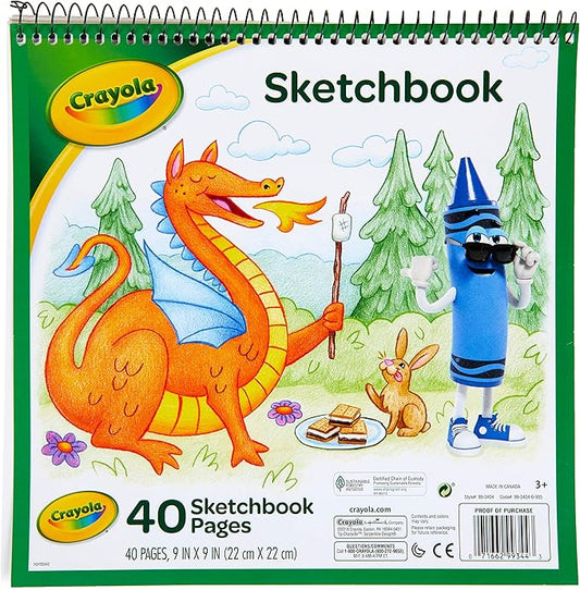 Crayola Sketchbook 9 inch x 9-40 Sheets Pack (6-Pack)6