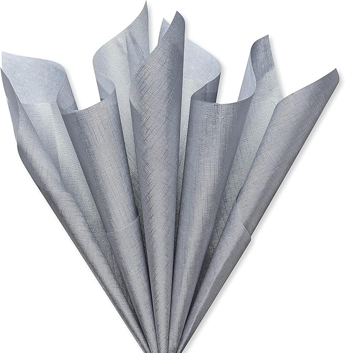 Papyrus 4 Sheet Silver Tissue Paper for Christmas, Birthdays, Crafts, DIY and More