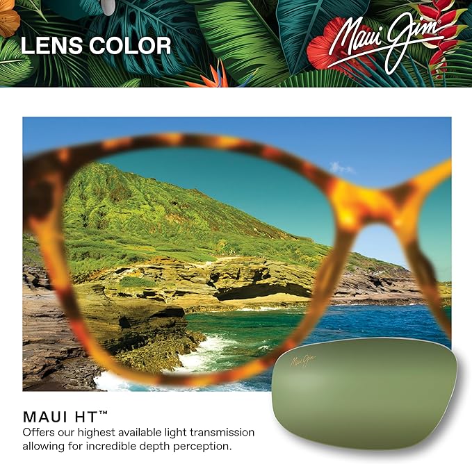 Maui Jim Polarized Men's and Women's Hookipa Rimless Reading Sunglasses