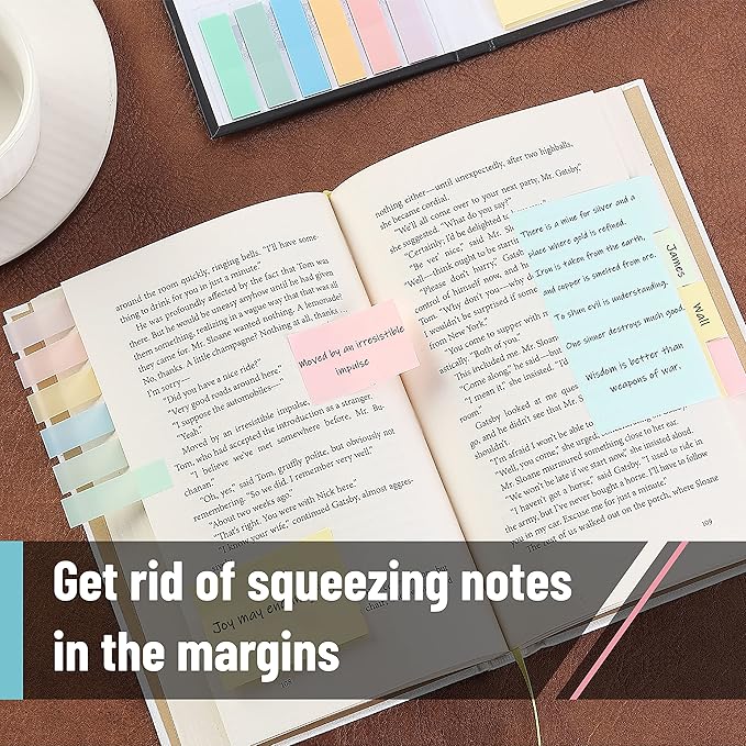 Mr. Pen- Sticky Notes Set, 410 Pack, Pastel Colors, Divider Sticky Notes, School Supplies, Office Supplies, Planner Sticky Note Dividers Tabs, Book Notes, Stocky Notes for Bible Journaling