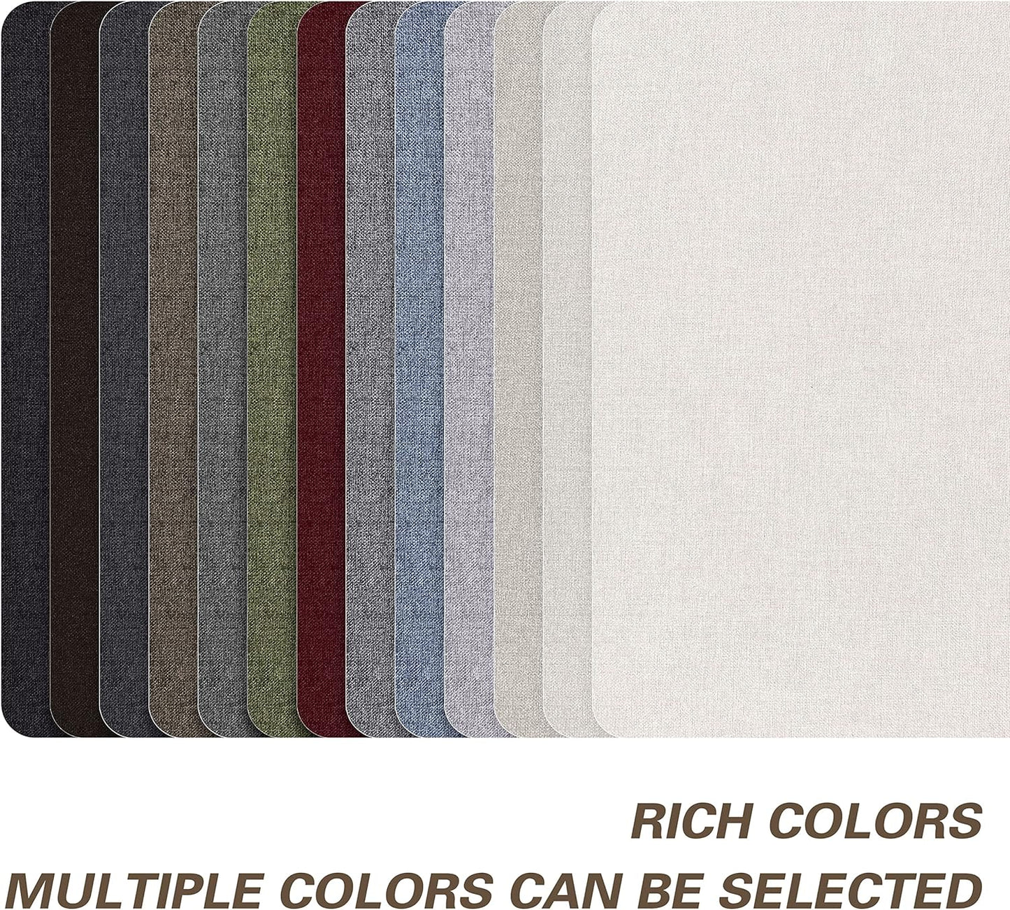 Fine Linen Repair Patches, Self-Adhesive Linen Fabric Patches, 8X11 inch Extra Size, Multi Color, Can be Used for Linen Sofa Repair and Linen Clothes Repair(Dark Brown,8" x 11")