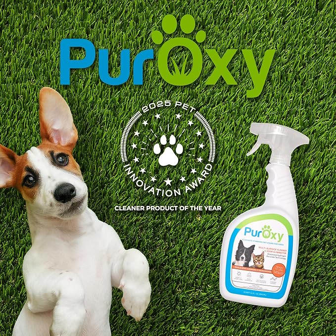 Pet Odor & Stain Remover, 32oz Trigger Spray – Bleach-Free, Ammonia-Free Stabilized Peroxide – Fast Odor Knockdown, Low Residue – Carpet, Upholstery, Tile, Sealed Wood & Artificial Turf
