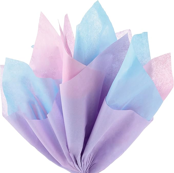 Hallmark Bulk Tissue Paper (Pastel Rainbow, 8 Colors) 120 Sheets for Easter, Spring Gift Wrap, Crafts, DIY Paper Flowers, Tassel Garland and More