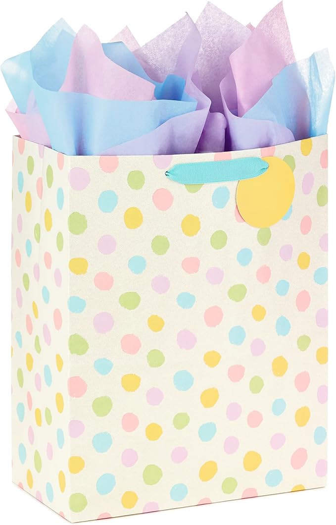 Hallmark Bulk Tissue Paper (Pastel Rainbow, 8 Colors) 120 Sheets for Easter, Spring Gift Wrap, Crafts, DIY Paper Flowers, Tassel Garland and More